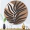 Designart - Tropical Leaf Silhouettes and Shapes II - Modern Metal Circle Wall Art